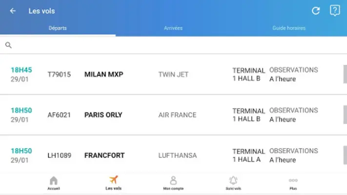 Aéroport Marseille Provence android App screenshot 4